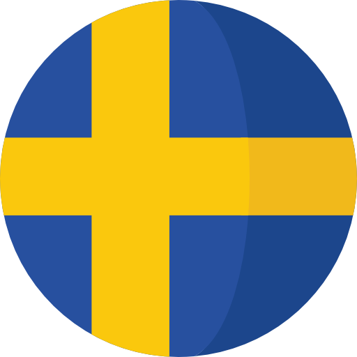 sweden flag rounded