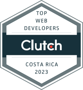 Clutch badge Top web developers Costa Rica 2023