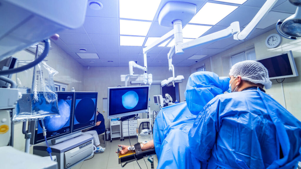 Surgery Room with a surgeon working